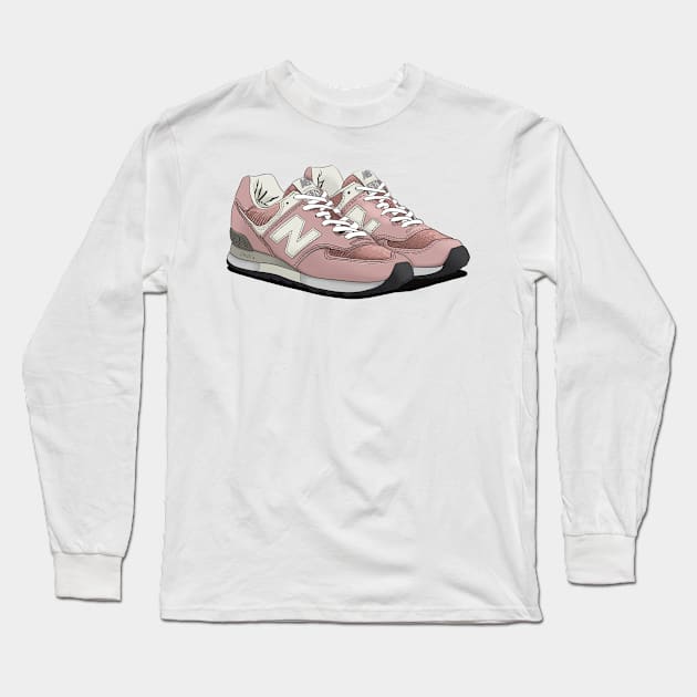 Sneackers Long Sleeve T-Shirt by TeslaComics